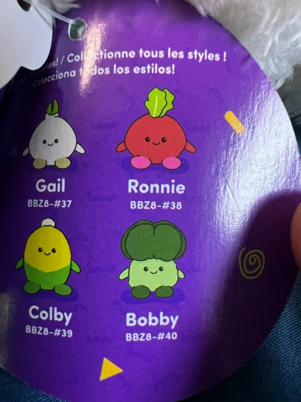 BumBumz by Russ, “Gail the Garlic”, RootBumz Plush with Tag BBZ8-#37